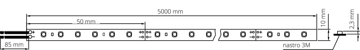 Strip SL120 24V 16W 5m