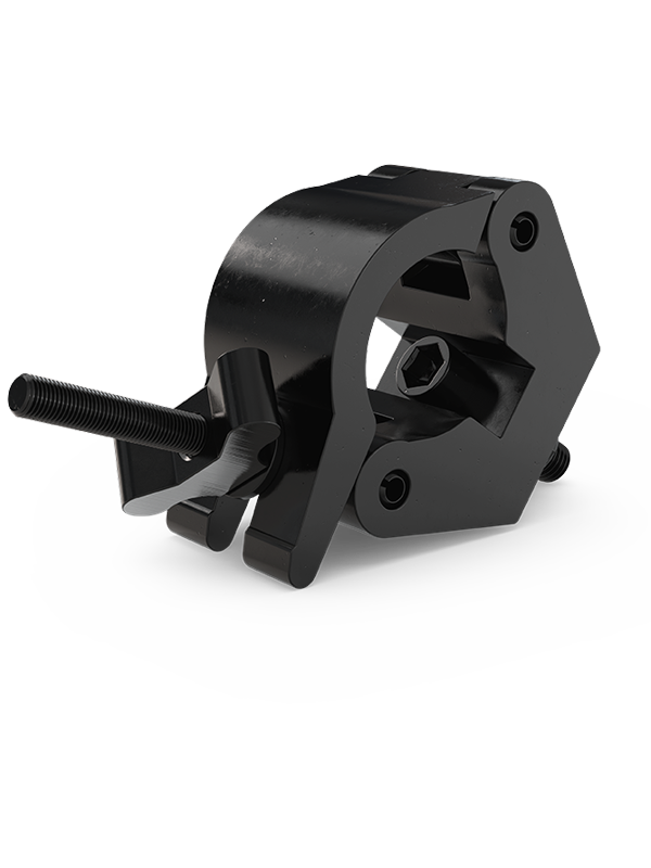 Heavy duty half coupler in black - SWL 750kg