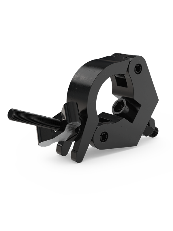 Heavy duty half coupler narrow in black - SWL 750kg