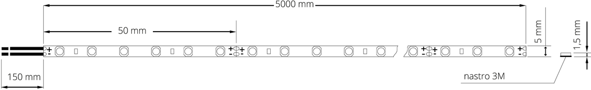 Strip SL125 24V 16W 5m